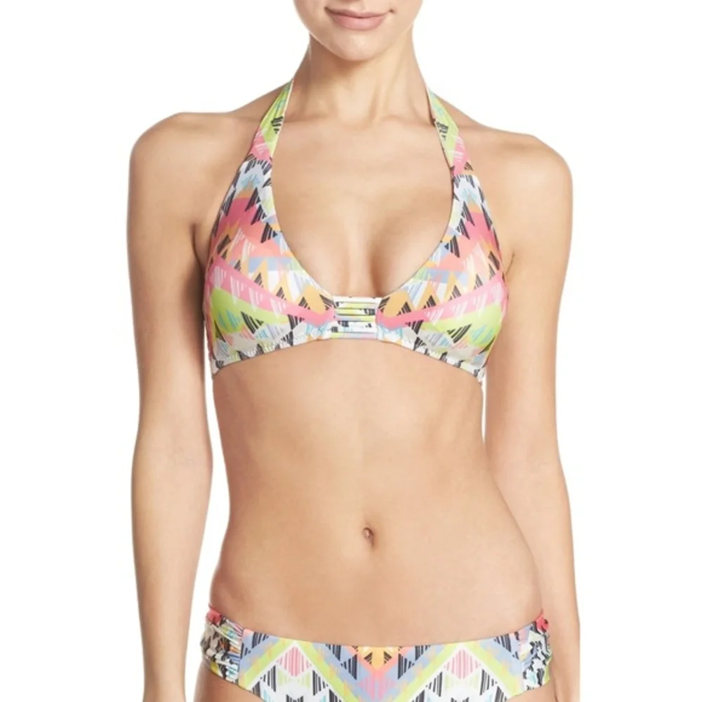 NWT Nordstrom Becca Cayenne Halter Bikini Top